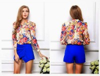 short de vestir con olanes